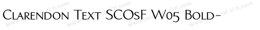 Clarendon Text SCOsF W05 Bold字体转换